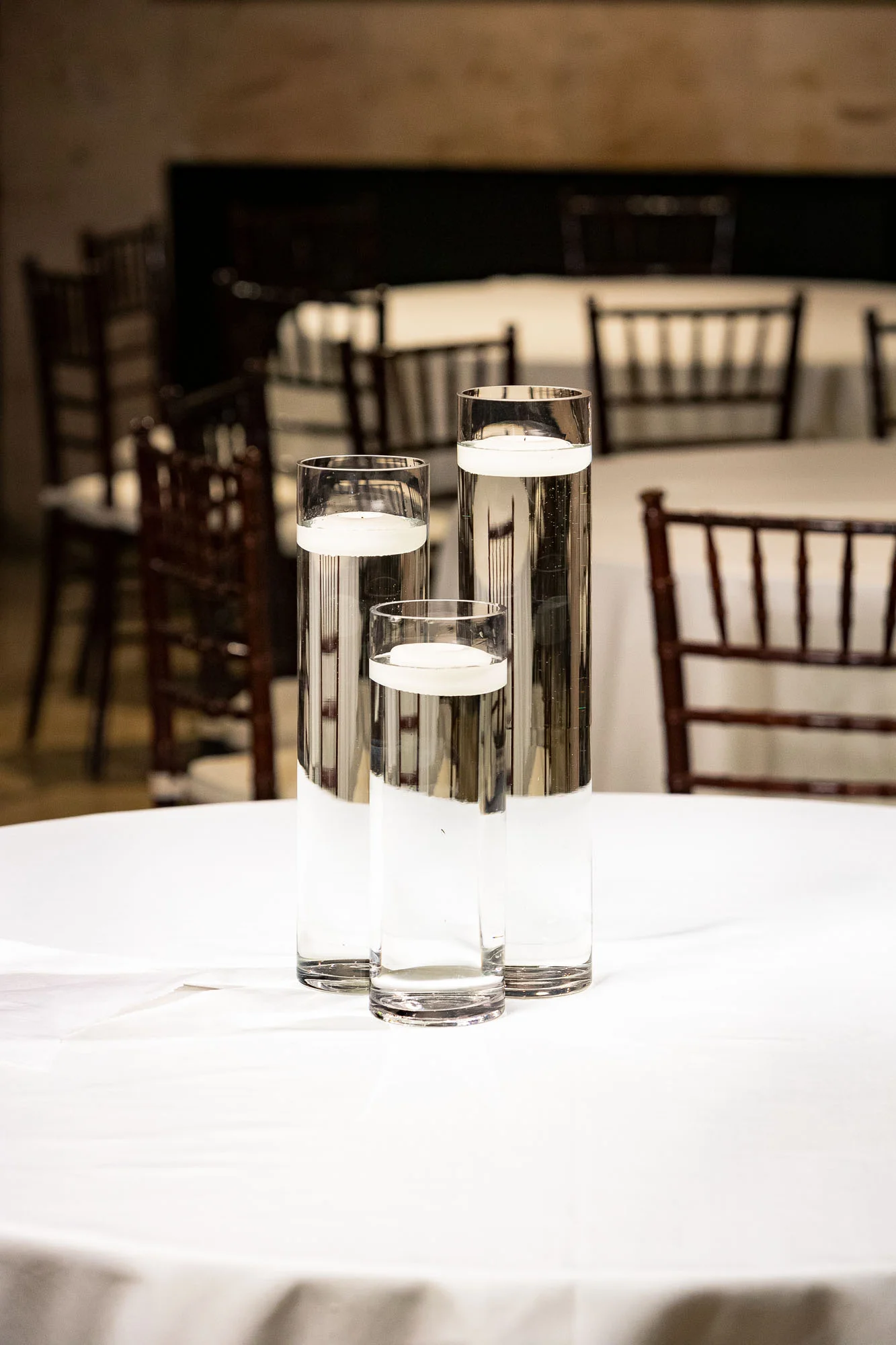 Trio of Floating Candle Vases $30 ea