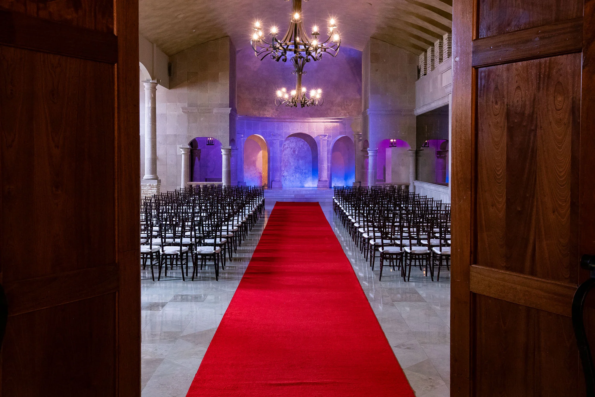 Candela Red Carpet Aisle Runner $250