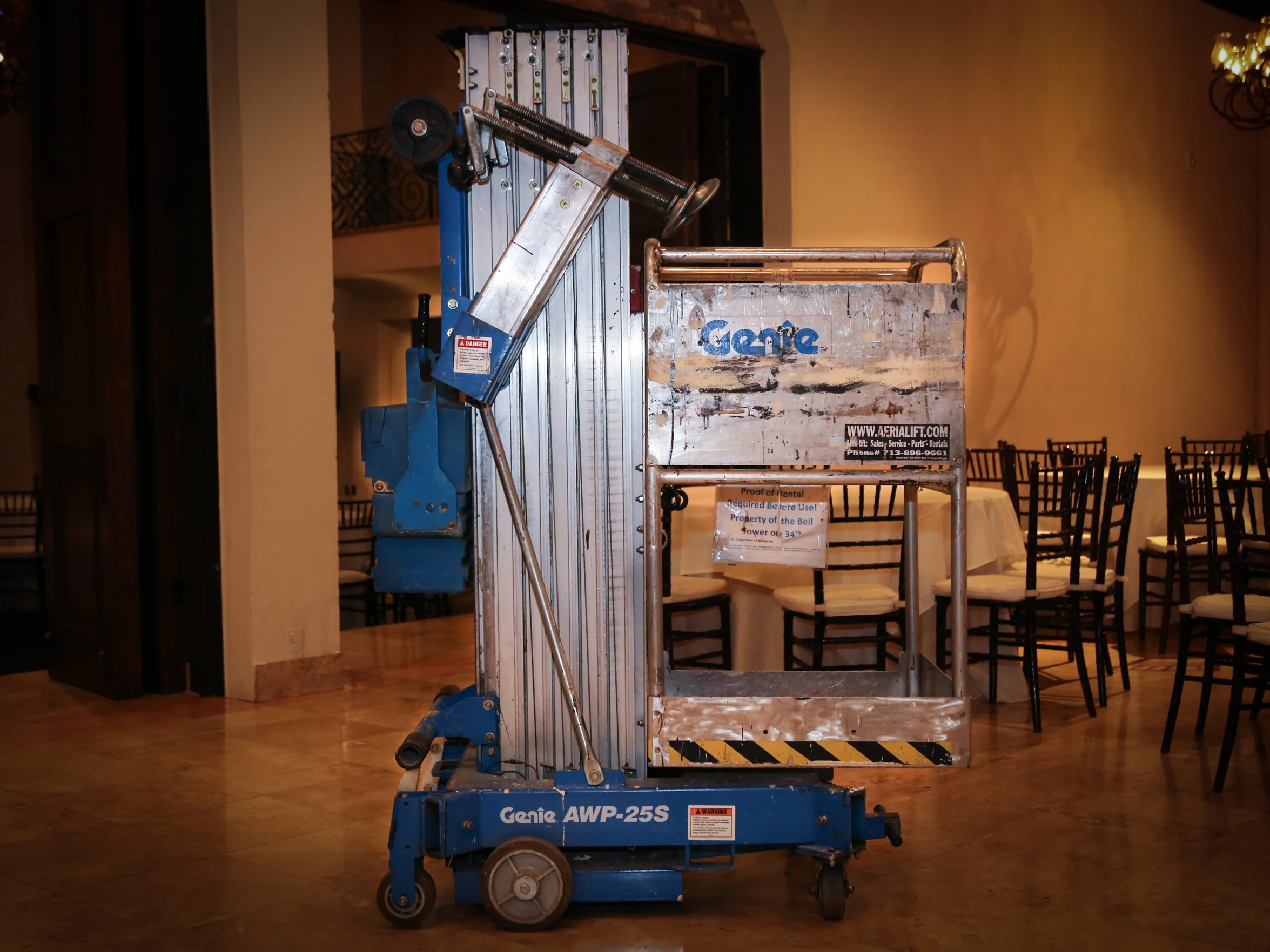 One Person Scissor Lift $250