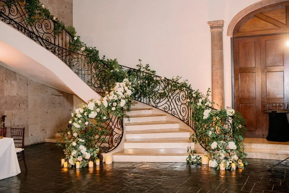 Stunning Staircase Decor for Your Wedding Day